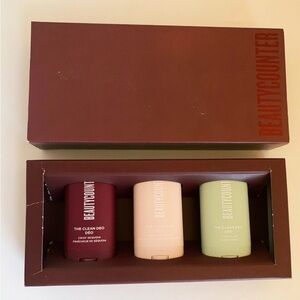 NEW: *Beautycounter* Mini Clean Deo Trio - Aloe, Coconut, Sequoia